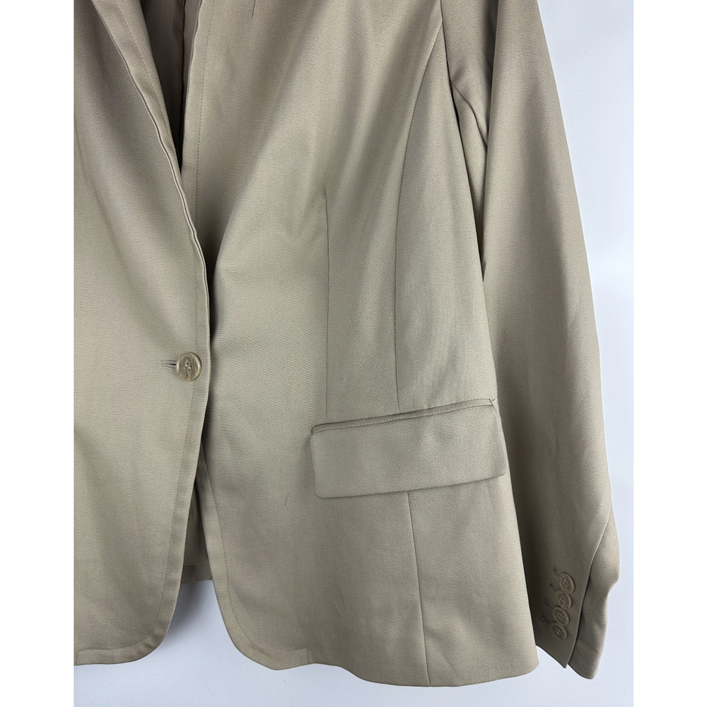 Lane Bryant The Modernist Suit Jacket Khaki Tan Blazer Plus Size 18 Career Lined - Picture 5 of 8